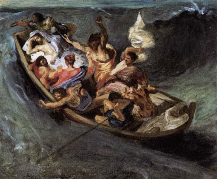 Eugene Delacroix Christ on the Lake of Gennezaret Germany oil painting art